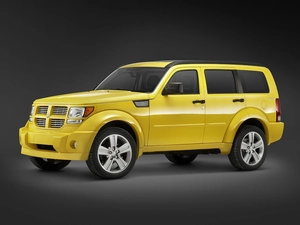 jeep, Yellow, Dodge Nitro