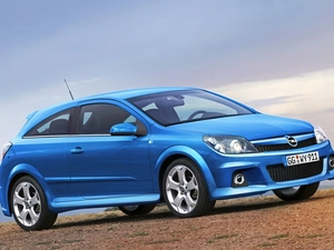 blue, Opel Astra OPC