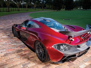 Back, Red, McLaren P1