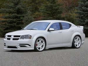 White, pack, stylistic, Dodge Avenger