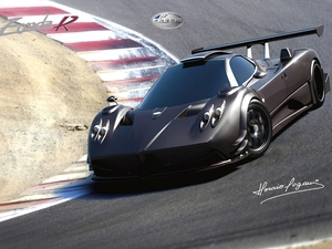 race, Pagani Zonda R, track