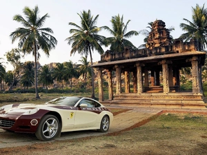 ruins, Palms, 612, Scaglietti, Ferrari