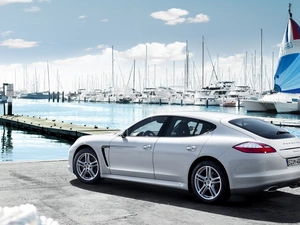 Panamera, White, Porsche