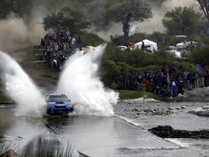 Party, River, People, Stones, viewes, Subaru, Rally automobile, trees