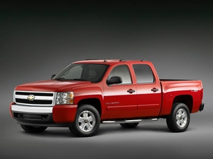Red, Pick, Up, Chevrolet Silverado
