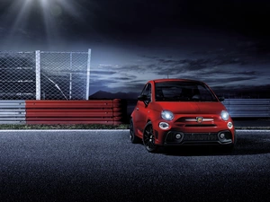 Red, Abarth 595 Pista, 2017, Sport