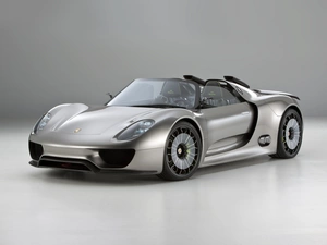 Silver, Porsche 918 Spyder Concept