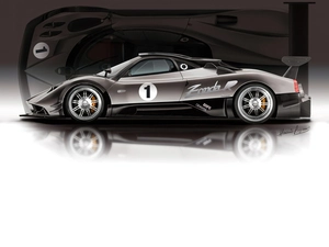 side, Pagani Zonda, profile