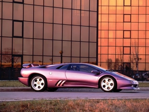 Doors, Lamborghini Diablo, purple