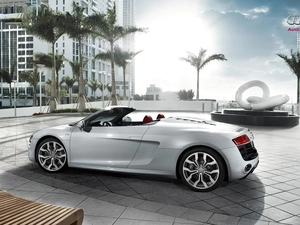 Cabriolet, Silver, Audi R8