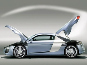 Audi R8, trunk, Engine, flap