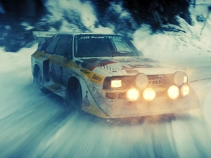 Audi Quattro, winter, rally