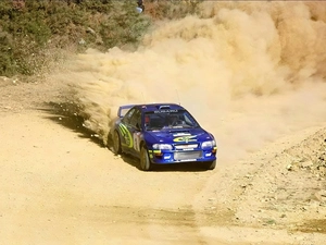 gravel, Subaru Impreza, rally