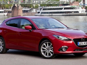 Hatchback, red hot, Mazda 3