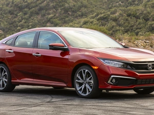 Sedan, red hot, Honda Civic