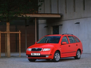 Combi, red hot, Skoda Fabia