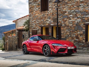 house, red hot, Toyota Supra