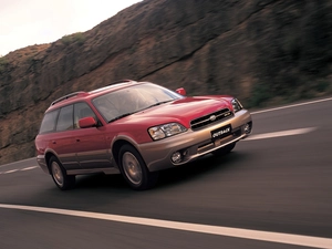 Red, Subaru Outback