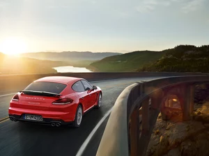 2014, Red, Porsche Panamera GTS