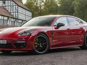 2020, Red, Porsche Panamera GTS
