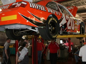 riser, Nascar, garage