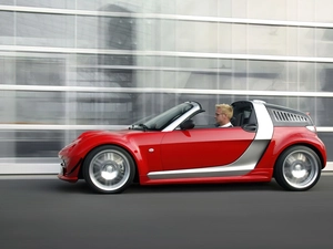 Silver-red, Smart Roadster