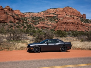 rocks, Dodge Challenger 392 Hemi Scat Pack Shaker, 2017