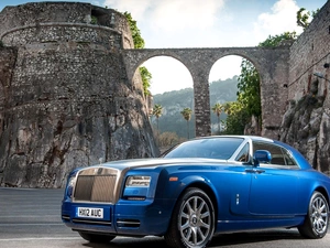 the walls, blue, Rolls=Royce Phantom Coupe