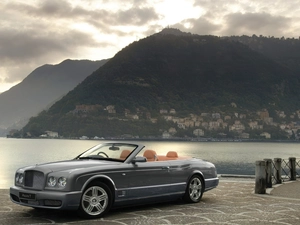 silver, open, the roof, Bentley Azure