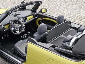the roof, Mini Cabrio, Folded