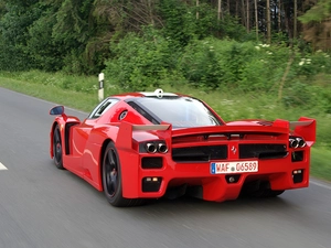 Germany, Ferrari FXX, route