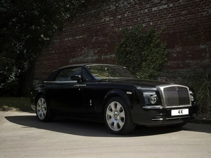 4K, Black, Rolls-Royce Phantom Drophead