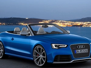 Audi, Cabriolet, blue, RS5