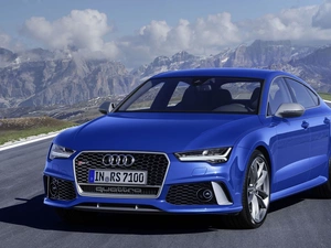 Audi, Way, Mountains, RS7