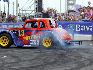 rubber, HotRod, burning