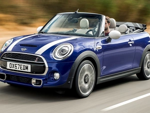 2019, Mini Cooper S Convertible, blue
