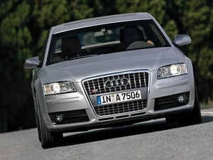 Front, silver, Audi S8