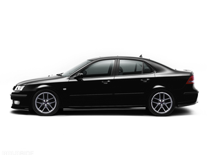 Aluminium rims, Black, Saab 9-5