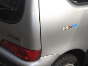 Fiat Seicento, Lamp, Back, Team