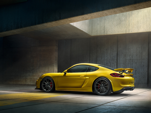 Porsche Cayman GT4, side