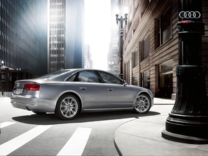 Town, Silver, Audi A8 D4