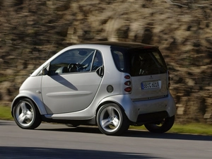 silver, Smart Fortwo