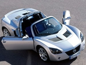 silver, Opel Speedster