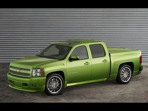 @, Green, Chevrolet Silverado