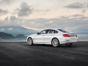 White, BMW, Mountains, Sky, 2014, 4 Series