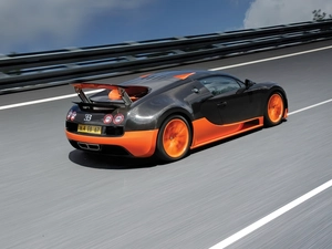 spoiler, Bugatti Veyron 16.4 Super Sport, sliding