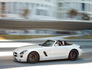Women, Mercedes-Benz SLS Roadster, AMG