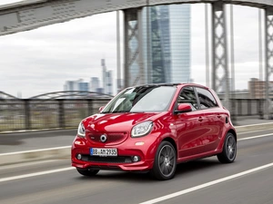Red, 2017, Street, Smart Forfour Brabus