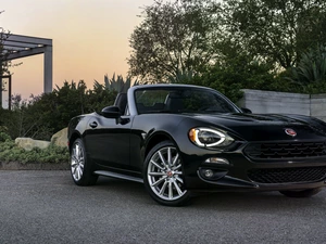 Black, Fiat 124 Spider