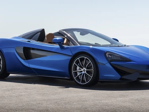 blue, McLaren 570S Spider